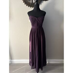 JENNY YOO COLLECTION Formal Dress Plum Sz12 Evening Gown Ball Gown Gala Prom
